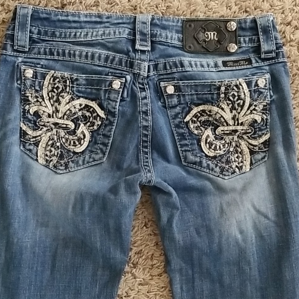 Miss Me signature rise boot cut jeans